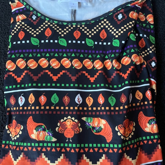Celebrate Together Women’s 3/4 Sleeve Thanksgiving Themed Dress - Size Large - Picture 6 of 9